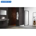 Душевая дверь Aquatek 516340 90см эффект стекла прозрачный распашной