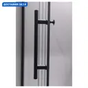Душевой уголок Esbano ESR-7190B 555916 прямоугольный 100x80см черный профиль эффект стекла прозрачный
