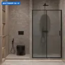 Душевая дверь Timo 646414 150см эффект стекла без покрытия распашной