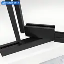 Душевой уголок Esbano Art 664024 прямоугольный 120x80см серебро профиль эффект стекла прозрачный