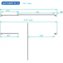 Душевая дверь Rgw 531916 120см эффект стекла прозрачный распашной