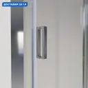 Душевой уголок Niagara Nova 460472 прямоугольный 80x100см серебро профиль эффект стекла прозрачный