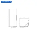 Душевой уголок Rgw Stilvoll 117063 квадратный 89x89см серебро профиль эффект стекла прозрачный