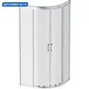 Душевой уголок Am.pm Gem 128329 1/4 круга 80x80см серебро профиль эффект стекла прозрачный