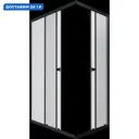Душевой уголок Triton Вента 531239 прямоугольный 99x79см черный профиль эффект стекла прозрачный