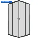 Душевой уголок Triton Щ0000054477 449354 прямоугольный 99x99см черный профиль эффект стекла прозрачный