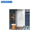 Душевой уголок Wasserkraft Main 135654 квадратный 90.75x90.75см серебро профиль эффект стекла матовый