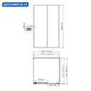 Душевой уголок Wasserkraft Dill 61S 135919 прямоугольный 110x100см черный профиль эффект стекла прозрачный