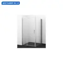 Душевой уголок Wasserkraft Berkel 90600 прямоугольный 126.3x100.6см серебро профиль эффект стекла прозрачный