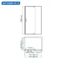 Душевой уголок Wasserkraft Neime 19P 135925 прямоугольный 120x90см белый профиль эффект стекла прозрачный