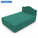 Кровать тахта Гамма Класс 160 x 106.5 x 202 см массив дерева цвет бирюзовый