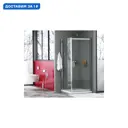 Душевой уголок Wasserkraft Salm 123249 прямоугольный 82x90.6см серебро профиль эффект стекла прозрачный