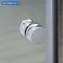 Душевой уголок Wasserkraft Vils 56R 449341 прямоугольный 110x90см серебро профиль эффект стекла прозрачный