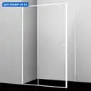 Душевой уголок Wasserkraft Rhin 44S 147754 прямоугольный 110x90см белый профиль эффект стекла прозрачный