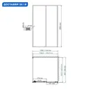 Душевой уголок Wasserkraft Dill 61S 137972 прямоугольный 110x90см черный профиль эффект стекла прозрачный