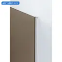 Душевой уголок Cezares Slider 421957 квадратный 90x90см серебристый блеск профиль эффект стекла тонированный