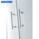 Душевой уголок Cezares Momento 136873 1/4 круга 80x80см серебро профиль эффект стекла прозрачный