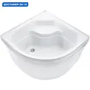 Душевая кабина River Desna XL 90/44 TH 1/4 круга высокий поддон 90x90 см