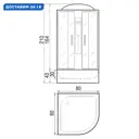 Душевая кабина River Dunay 80/44 МТ 80x80 см высокий поддон