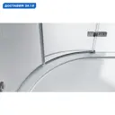 Душевой уголок Belbagno Kraft 381515 1/4 круга 100x100см серебристый блеск профиль эффект стекла прозрачный