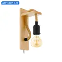 Настенный светильник Eglo Rampside Eg_43197 цвет коричневый черный