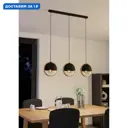 Светильник подвесной Eglo Callow Eg_43756 3 лампы 5 м² цвет коричневый/черный