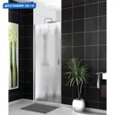Душевая дверь Belbagno 467502 70см эффект стекла рифленый распашной