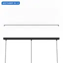 Светильник подвесной Eglo Nafferton Eg_43744 3 лампы 5 м² цвет коричневый/черный