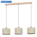 Светильник подвесной Eglo Hontongas Eg_390324 3 лампы 22 м² цвет бежевый/коричневый/черный/зеленый