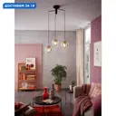 Светильник подвесной Eglo Mirtazza Eg_99073 3 лампы 8 м² цвет черный/шампань