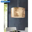 Светильник подвесной Eglo Viserbella Eg_97643 1 лампа 3 м² цвет золотой/шампань