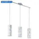 Светильник подвесной Eglo Bayman Eg_92563 3 лампы 8 м² цвет хром/белый