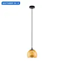 Светильник подвесной Eglo Albaraccin Eg_98524 1 лампа 2 м² цвет черный/золотой