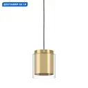 Светильник подвесной Eglo Lagunitas Eg_99651 1 лампа 2 м² цвет прозрачный/черный/золотой/латунь