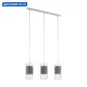 Светильник подвесной Eglo Norumbega Eg_97955 3 лампы 8 м² цвет белый/серый