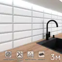 Стеновая панель матовая Фартукофф ФФ - 395 300x60x0.1 см ПВХ цвет разноцветный