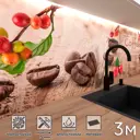 Стеновая панель матовая Фартукофф ФФ - 406 300x60x0.1 см ПВХ цвет разноцветный