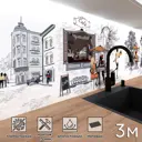 Стеновая панель матовая Фартукофф ФФ - 425 300x60x0.1 см ПВХ цвет разноцветный