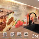 Стеновая панель матовая Фартукофф ФФ - 438 300x60x0.1 см ПВХ цвет разноцветный