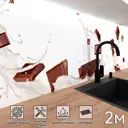 Стеновая панель матовая Фартукофф ФФ - 452 200x60x0.1 см ПВХ цвет разноцветный