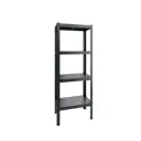 Стеллаж металлический Reli 75x200x40 см нагрузка до 120 кг сталь с покрытием цвет антрацит