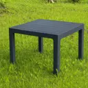 Садовый стол нераздвижной Royal Family July Table Mini пластик 95x95x75 см серый