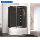 Душевая кабина Niagara NG-214-01RN 120x80x220 высокий поддон 48 см стекло тонированное