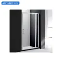 Душевая дверь Cezares 134024 130см эффект стекла прозрачный распашной