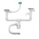 Сифон для раковины Orio D90 мм белый А-40092