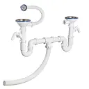Сифон для раковины Orio D90 мм белый S-41542