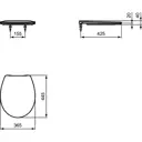 Сиденье для унитаза Ideal Standard Eurovit E131701 овал