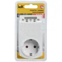 Розетка-таймер IEK 1 мин 7 дней 140 on/off 16 А IP20
