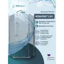 Душевой уголок Doccia Penta com/DC0000053608/1207404 трапеция 90х90см хромированный профиль эффект стекла прозрачный