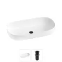 Раковина накладная Wellsee Chic Riviera 80см с донный клапаном 20214784R